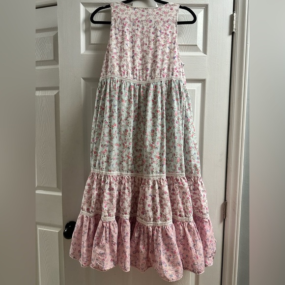 Love Shack Fancy Floral Midi Dress Size Medium - Picture 10 of 12
